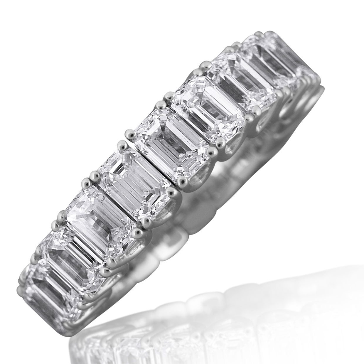 Picchiotti - Emerald-Cut Xpandable™ Diamond Ring in 18K White Gold - Jackson Hole Jewelry Company