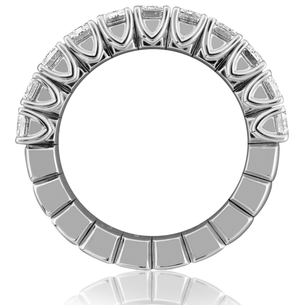Picchiotti - Emerald-Cut Xpandable™ Diamond Ring in 18K White Gold - Jackson Hole Jewelry Company