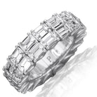 Picchiotti - Xpandable™ Emerald Cut Diamond Eternity Ring in 18K White Gold - Jackson Hole Jewelry Company