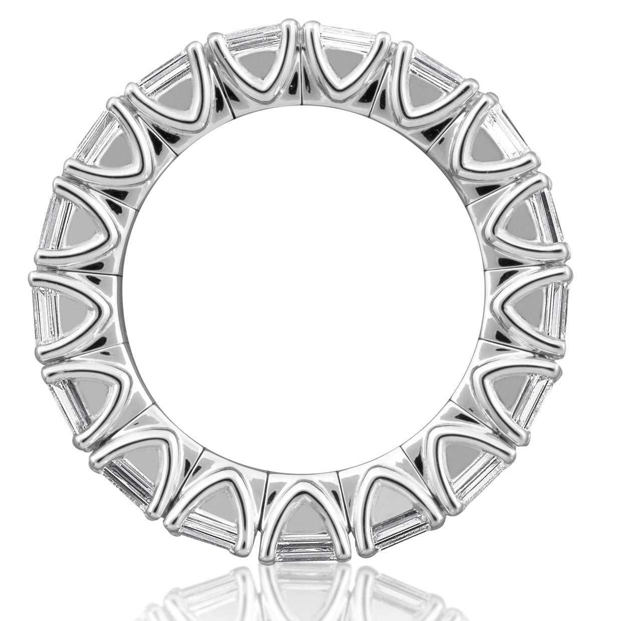 Picchiotti - Xpandable™ Emerald Cut Diamond Eternity Ring in 18K White Gold - Jackson Hole Jewelry Company