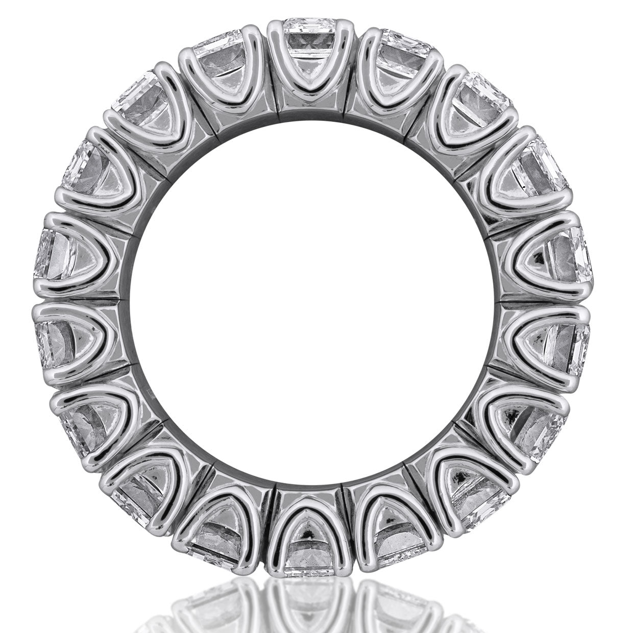 Picchiotti - Xpandable™ Emerald-Cut Diamond Eternity Band in 18K White Gold - Jackson Hole Jewelry Company
