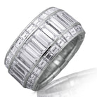 Picchiotti - Xpandable™ Baguette and Radiant-Cut Diamond Eternity Ring in 18K White Gold - Jackson Hole Jewelry Company
