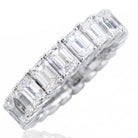 Picchiotti - Emerald-Cut Xpandable™ Diamond Eternity Band in 18K White Gold - Jackson Hole Jewelry Company