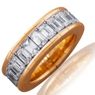 Picchiotti - Xpandable™ Emerald-Cut Diamond Eternity Band in 18K Yellow Gold - Jackson Hole Jewelry Company