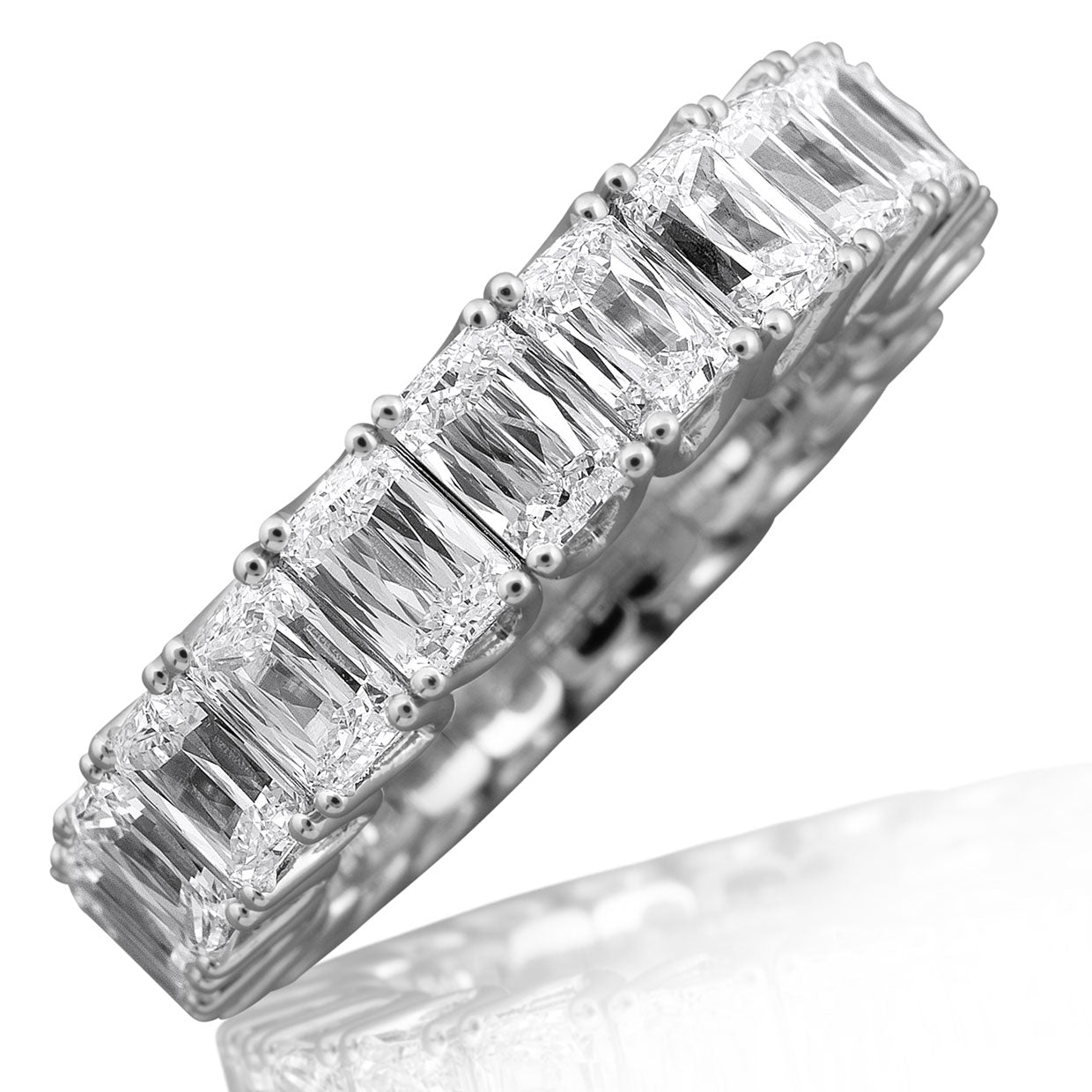 Picchiotti - Xpandable™ Triple-Cut Diamond Eternity Rings in 18K White Gold - Jackson Hole Jewelry Company