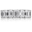 Picchiotti - Emerald-Cut Xpandable™ Diamond Eternity Ring in 18K White Gold - Jackson Hole Jewelry Company