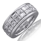 Picchiotti - Xpandable™ 2-Row Emerald-Cut Diamond Ring in 18K White Gold - Jackson Hole Jewelry Company