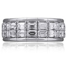 Picchiotti - Xpandable™ 2-Row Emerald-Cut Diamond Ring in 18K White Gold - Jackson Hole Jewelry Company