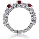 Picchiotti - Xpandable™ Octagonal Ruby and White Diamond Ring in 18K White Gold - Jackson Hole Jewelry Company