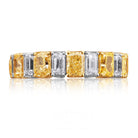 Picchiotti Xpandable™ Fancy Yellow and White Diamond Ring in 18K White and Yellow Gold 8.32 cttw - Jackson Hole Jewelry Company