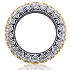 Picchiotti Xpandable™ Radiant Cut Fancy Yellow and White Diamond Eternity Band in 18K White Gold 10.01 cttw - Jackson Hole Jewelry Company