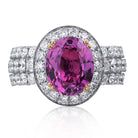 Picchiotti - Xpandable™ Oval Pink Sapphire & Diamond Ring in 18K White Gold - Jackson Hole Jewelry Company