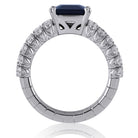 Picchiotti - Xpandable™ Octagonal Blue Sapphire and Diamond Ring in 18K White Gold - Jackson Hole Jewelry Company