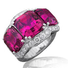 Picchiotti Xpandable™ Rumbell Ruby & Diamond Ring in 18K White Gold - Jackson Hole Jewelry Company