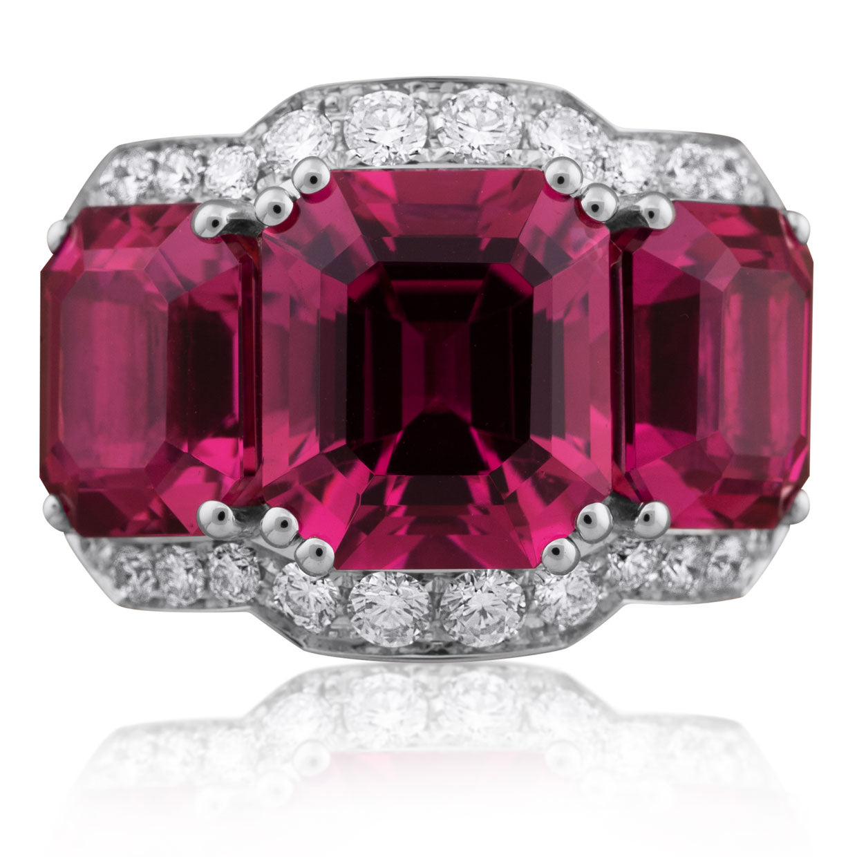 Picchiotti Xpandable™ Rumbell Ruby & Diamond Ring in 18K White Gold - Jackson Hole Jewelry Company
