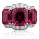 Picchiotti Xpandable™ Rumbell Ruby & Diamond Ring in 18K White Gold - Jackson Hole Jewelry Company