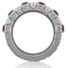 Picchiotti - Xpandable™ Octagonal Ruby and Diamond Ring in 18K White Gold - Jackson Hole Jewelry Company