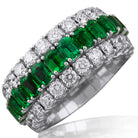 Picchiotti - Xpandable™ Emerald and Diamond Ring in 18K White Gold - Jackson Hole Jewelry Company