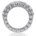 Picchiotti Xpandable™ Emerald-Cut Diamond Half Way Eternity Ring in 18K White Gold - Jackson Hole Jewelry Company