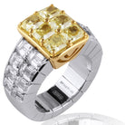 Picchiotti - Xpandable™ Radiant-Cut Fancy Yellow Diamond Ring in 18K White and Yellow Gold - Jackson Hole Jewelry Company