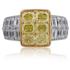 Picchiotti - Xpandable™ Radiant-Cut Fancy Yellow Diamond Ring in 18K White and Yellow Gold - Jackson Hole Jewelry Company