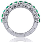 Picchiotti - Xpandable™ Emerald and White Diamond Ring in 18K White Gold - Jackson Hole Jewelry Company