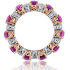 Picchiotti - Xpandable™ Octagonal Pink Sapphire and Diamond Ring in 18K White and Rose Gold - Jackson Hole Jewelry Company