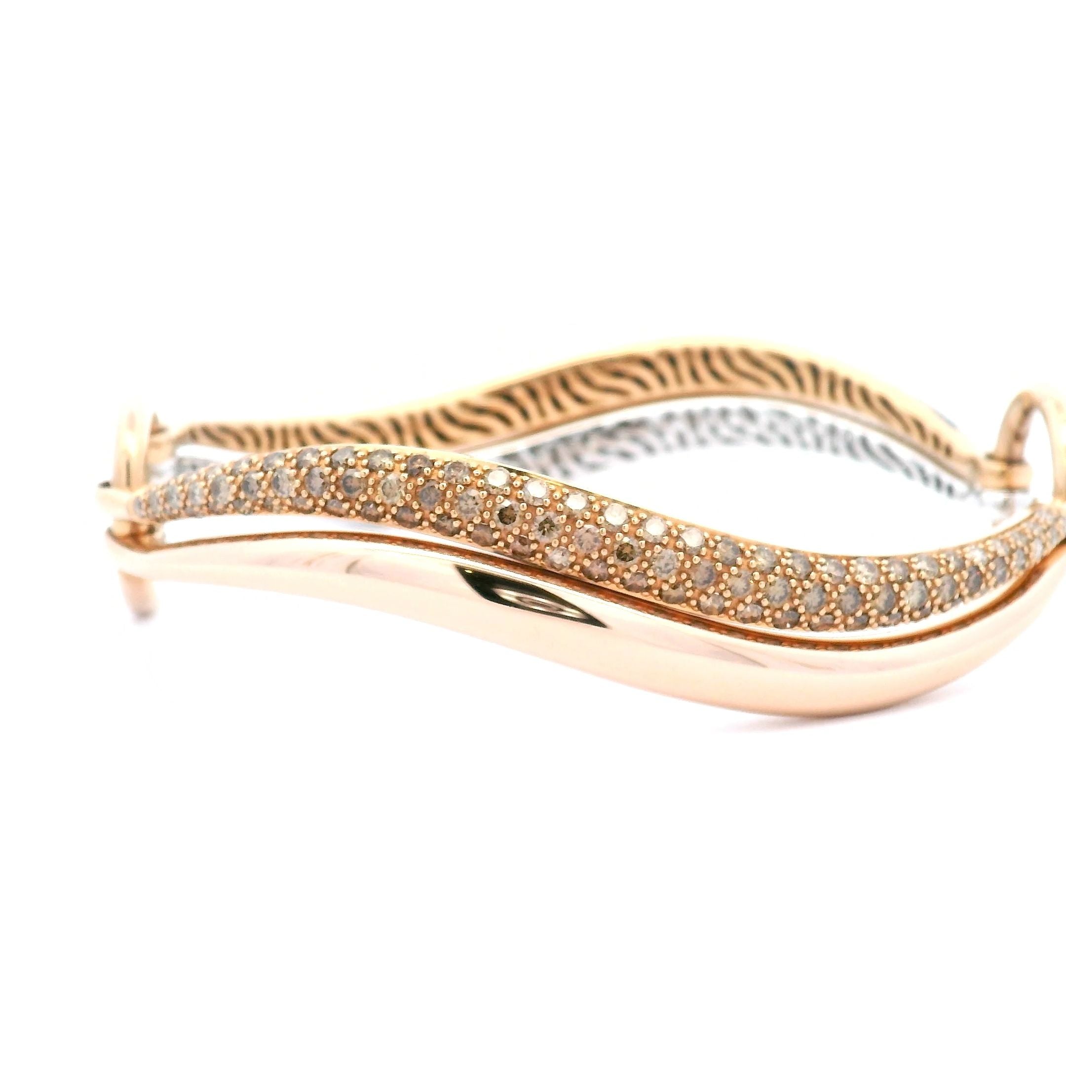 18K ROSE GOLD MULTI ROW MODULAR BRACELET - Jackson Hole Jewelry Company