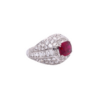 Picchiotti Cushion Cut Ruby and Diamond Ring - Jackson Hole Jewelry Company