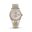 Rolex Datejust Lady 28mm Mother of Pearl Diamond Dial with Diamond Bezel in Steel and Yellow Gold on Jubilee - Jackson Hole Jewelry Company