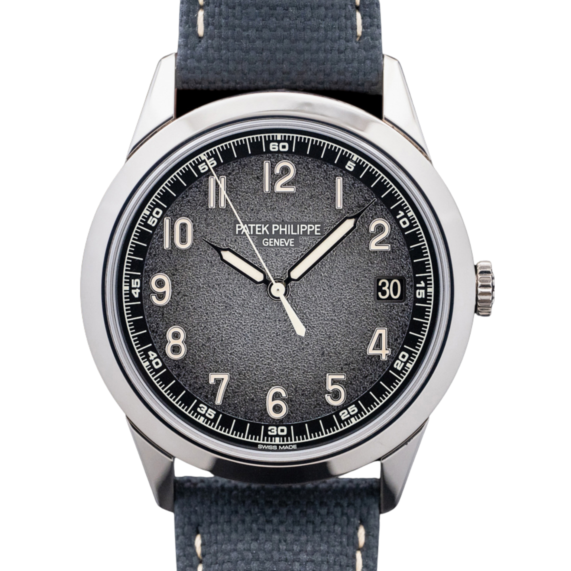 Patek Philippe Calatrava Self Winding Charcoal Grey Dial on Strap 40mm - Jackson Hole Jewelry Company