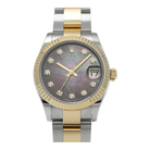 Rolex Datejust 31mm Dark Mother of Pearl Diamond Dial on Oyster Bracelet - Jackson Hole Jewelry Company