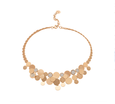 Paillettes Cascade Necklace in 18K Rose Gold and Diamonds - Jackson Hole Jewelry Company