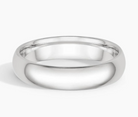 Platinum Comfort Fit Half Round Band - Jackson Hole Jewelry Company