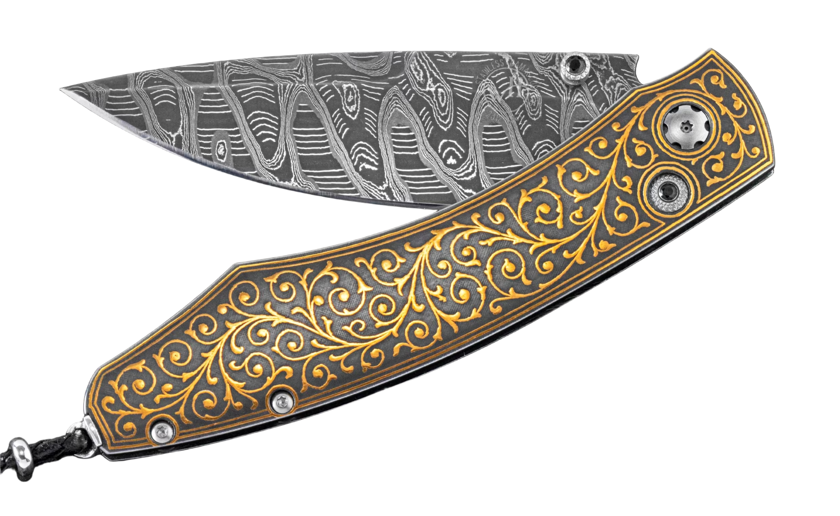 William Henry – Spearpoint “Golden Vine” Folding Knife - Jackson Hole Jewelry Company