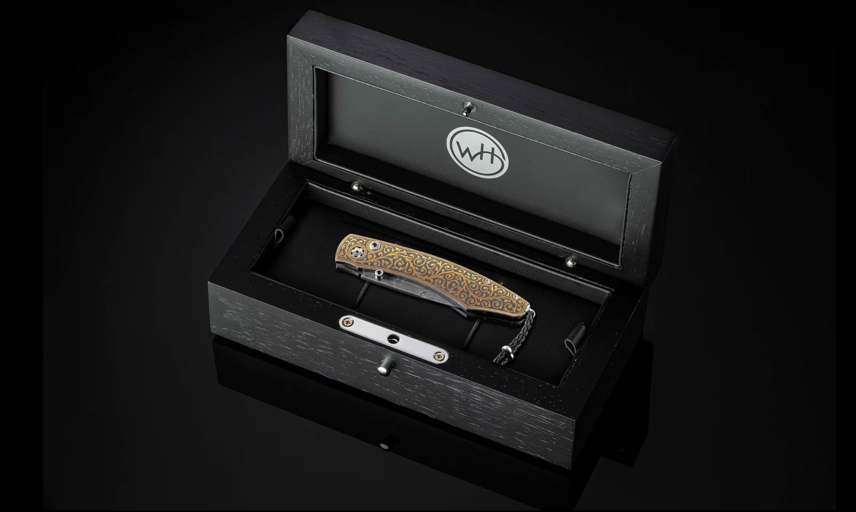 William Henry – Spearpoint “Golden Vine” Folding Knife - Jackson Hole Jewelry Company