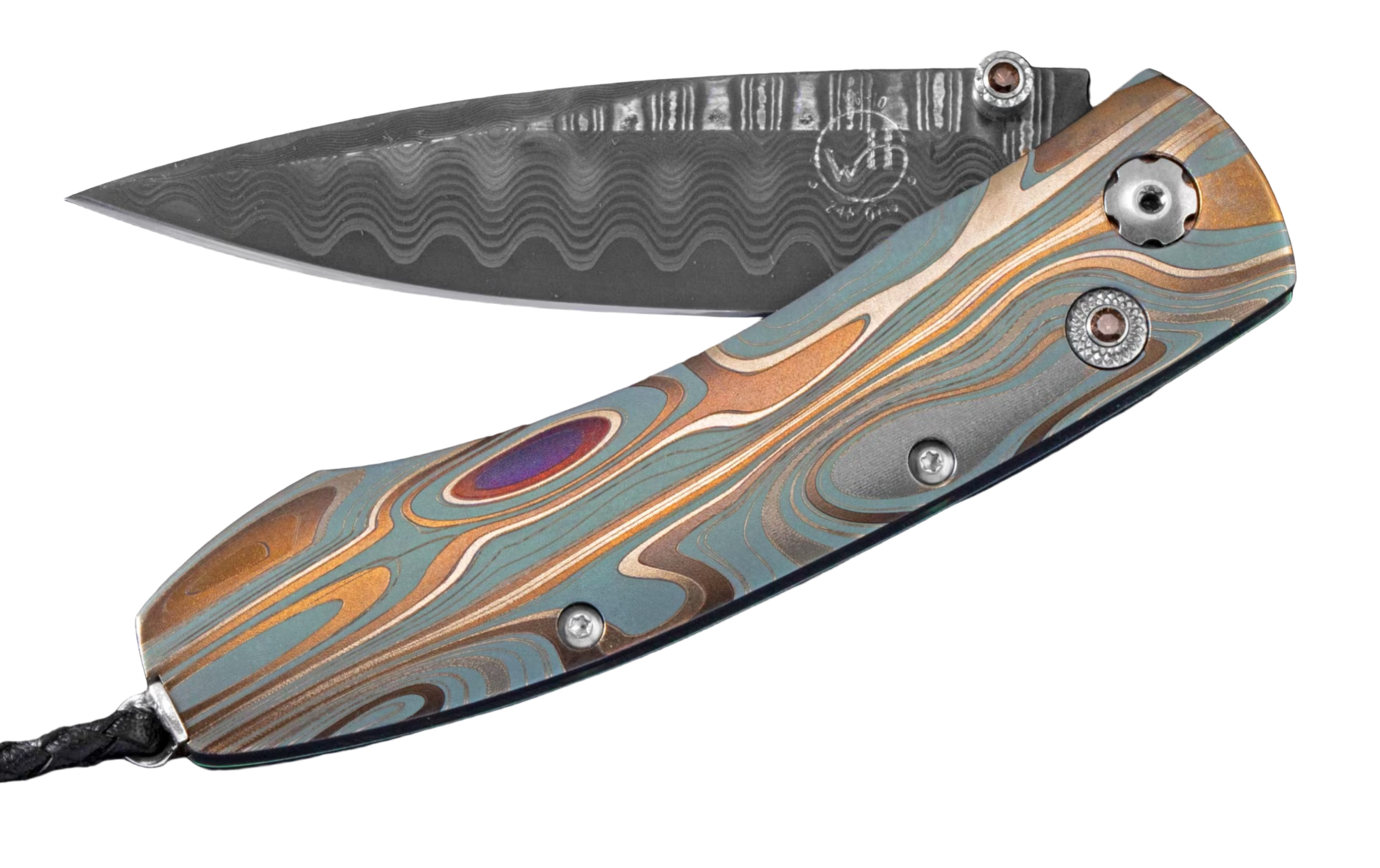 William Henry – Monarch “Golden Wave” Folding Knife - Jackson Hole Jewelry Company
