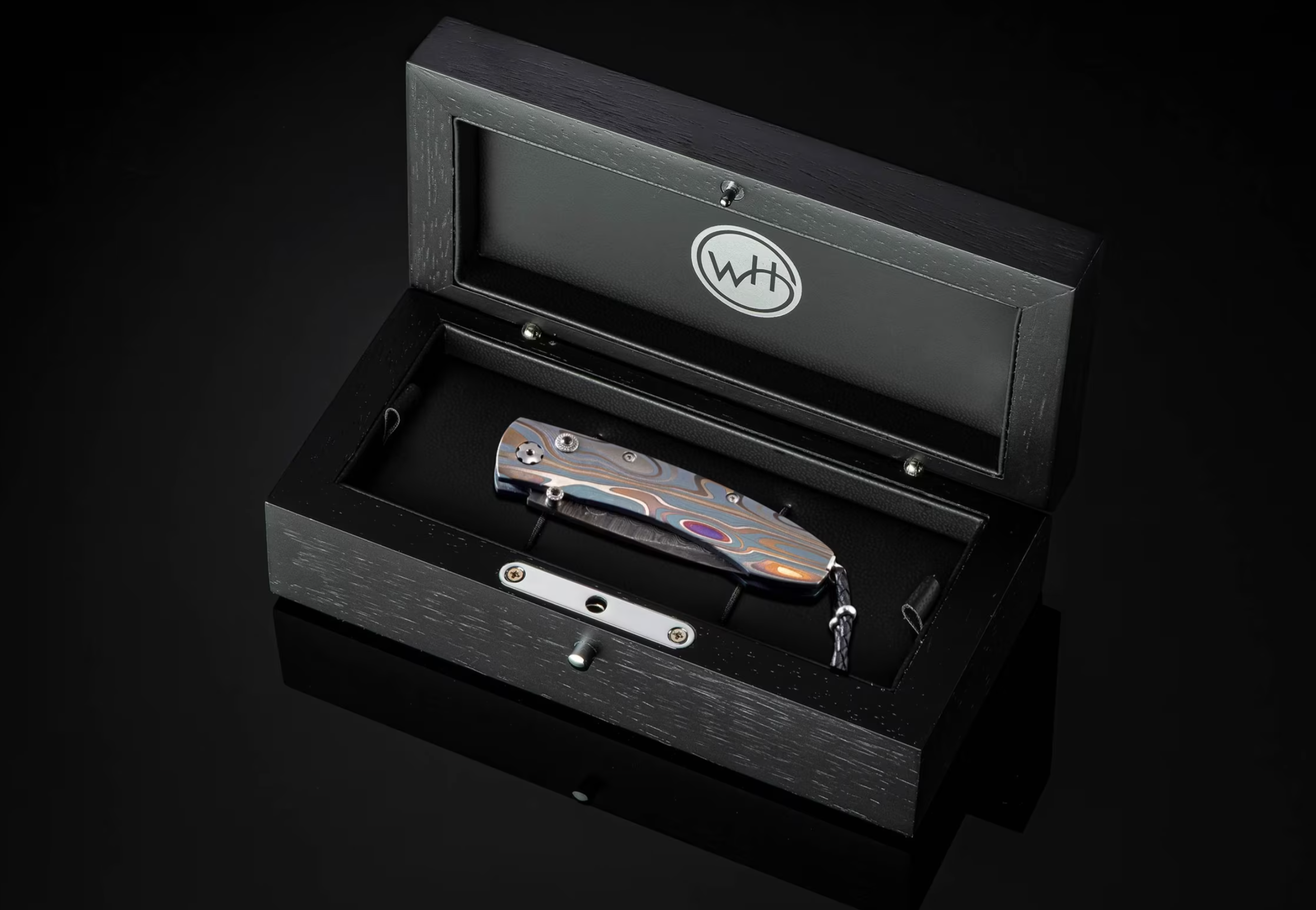 William Henry – Monarch “Golden Wave” Folding Knife - Jackson Hole Jewelry Company