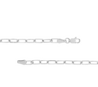 3.10MM DIAMOND CUT PAPERCLIP CHAIN IN 14K WHITE GOLD - Jackson Hole Jewelry Company