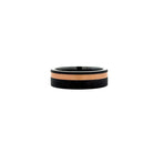 Lashbrook Men’s Tantalum Ring with 14K Rose Gold Inlay and Sand Finish. - Jackson Hole Jewelry Company