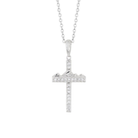 Teton Cross Necklace in 18K Gold with Diamond Pavé - Jackson Hole Jewelry Company