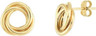 14K YELLOW GOLD KNOT EAR-POST - Jackson Hole Jewelry Company