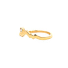 LUXE Edition Sunset Band with 0.07CT Diamond in 18K Yellow Gold - Jackson Hole Jewelry Company