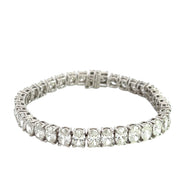 Oval Diamond Tennis Bracelet GIA - Jackson Hole Jewelry Company