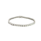 ILLUSION SETTING ROUND CUT DIAMOND TENNIS BRACELET - Jackson Hole Jewelry Company