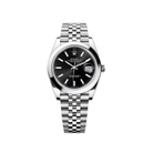 Rolex Datejust 41mm with Black Index Dial, Smooth Bezel on Jubilee Bracelet - Jackson Hole Jewelry Company