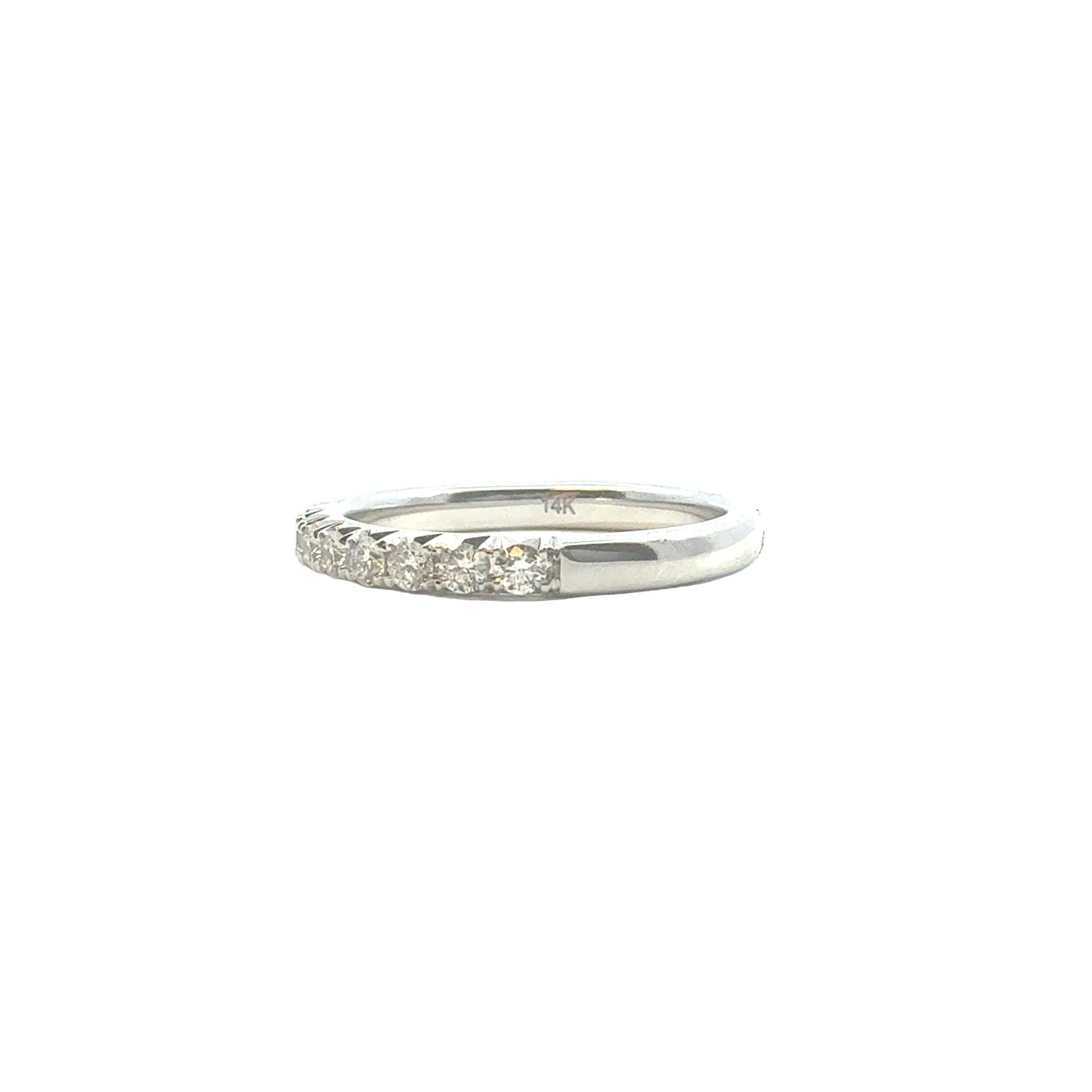 Diamond Wedding Band in 14K White Gold - Jackson Hole Jewelry Company
