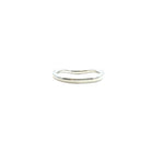 Half Way Wave Diamond Band Ring In 14K White Gold - Jackson Hole Jewelry Company