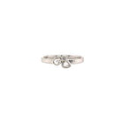 Rose Cut Pear & Round shape Diamond Ring in 18K White Gold - Jackson Hole Jewelry Company