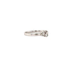 Rose Cut Pear & Round shape Diamond Ring in 18K White Gold - Jackson Hole Jewelry Company